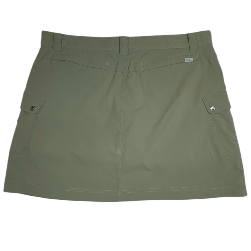 Eddie Bauer Women’s Olive Cargo Travex Flexion Athletic Hiking Skorts Size 8 - Picture 4 of 16